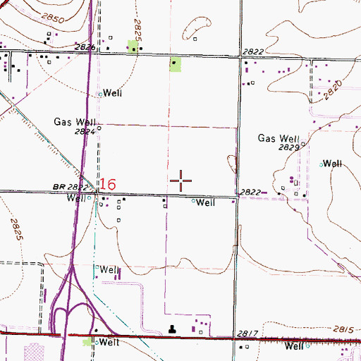 Topographic Map of Victor Ornelas Elementary School, KS