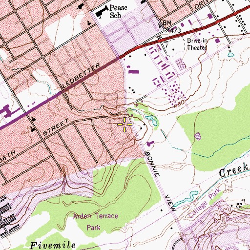 Topographic Map of Church of God in Christ Holy Deliverance Church, TX