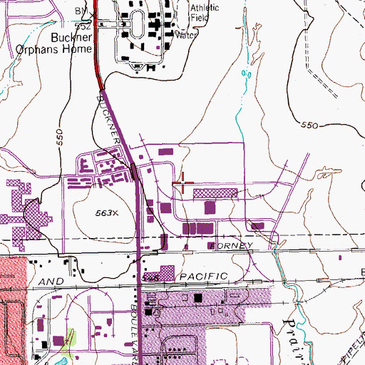 Topographic Map of Curry Temple Christian Methodist Episcopal Church, TX