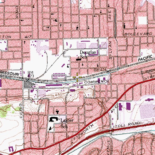 Topographic Map of I Am Holy Temple Church, TX
