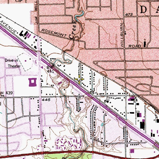 Topographic Map of Acts of The Apostolic Faith Church, TX
