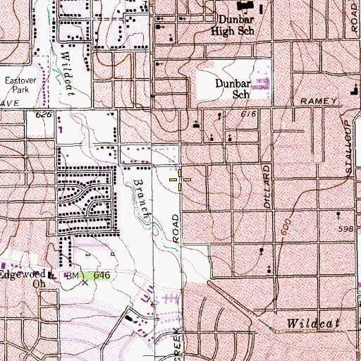 Topographic Map of Aletheia Temple Church, TX
