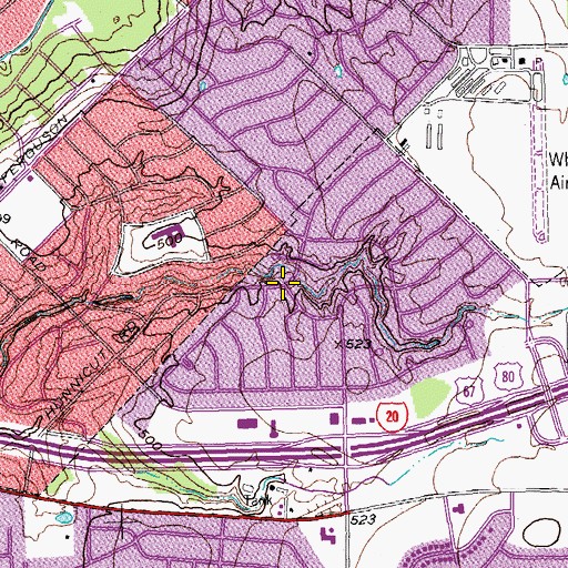 Topographic Map of Ambassador International Church, TX