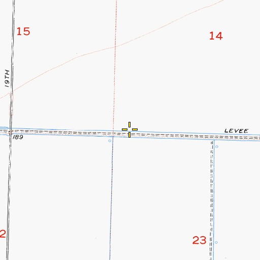 Topographic Map of Goldberg Levee, CA