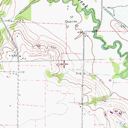 Topographic Map of Wilson Creek Regional Wastewater Treatment Plant, TX
