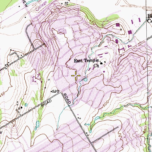 Topographic Map of Highland Hills Dallas Post Office, TX