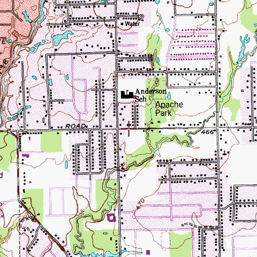 Topographic Map of Iglesia Evangelica Cristiana, TX