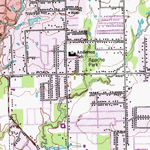 Topographic Map of Iglesia Evangelica Cristiana, TX