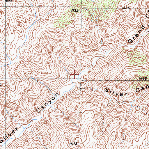 Topographic Map of Grand Canyon, CA