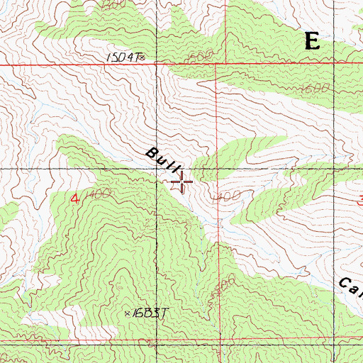 Topographic Map of Granite Mountains, CA