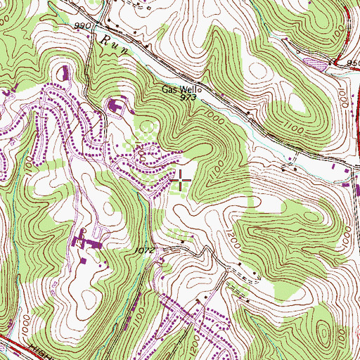 Topographic Map of Eastern Area Special School, PA