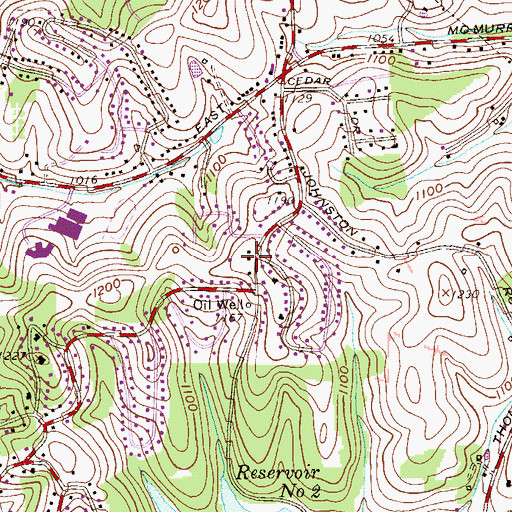 Topographic Map of Trinity Weekday School, PA