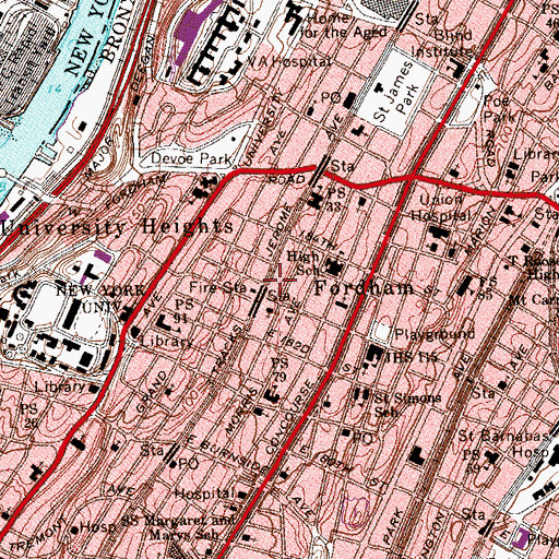 Topographic Map of Keskeskick (historical), NY