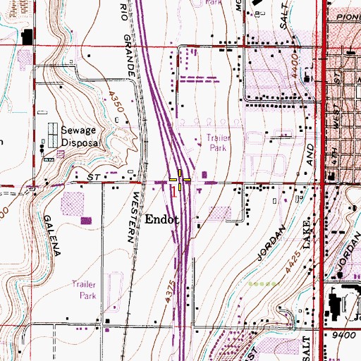 Topographic Map of Interchange 298, UT