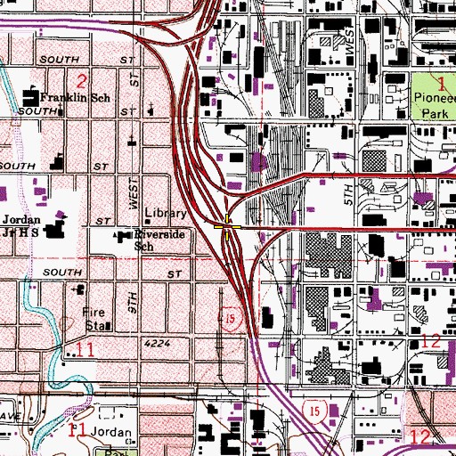 Topographic Map of Interchange 310, UT