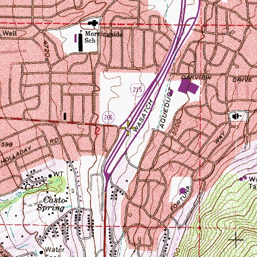 Topographic Map of Interchange 5, UT