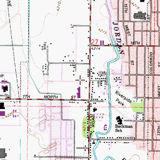 Topographic Map of Northwest Post Office, UT