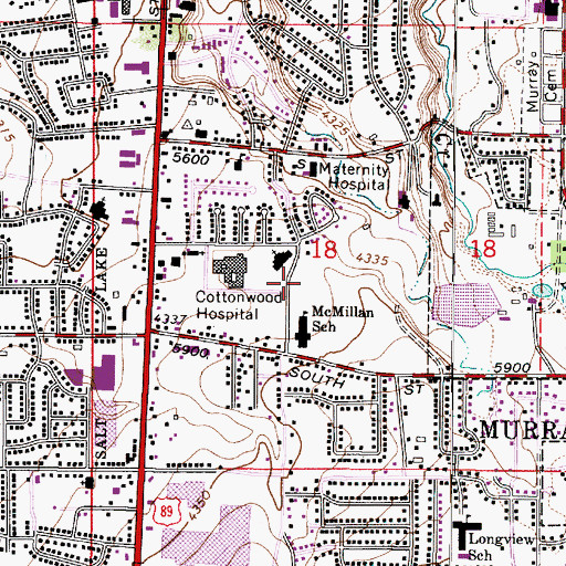 Topographic Map of Center for Womens Health, UT
