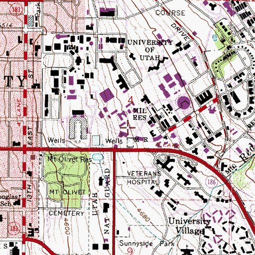 Topographic Map of Marcia and John Price Museum, UT
