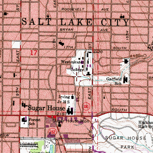 Topographic Map of Nunemaker Place, UT