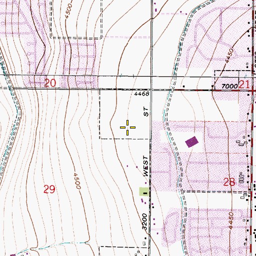 Topographic Map of Oquirrh Elementary School, UT