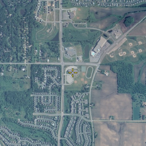 Aerial/Satellite Image of Century Middle School, MN