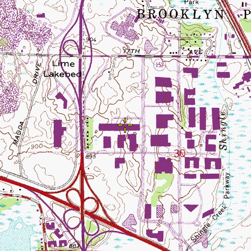 Topographic Map of Maranatha Christian Academy, MN
