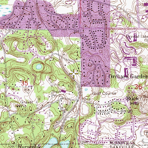 Topographic Map of Southview Christian School, MN
