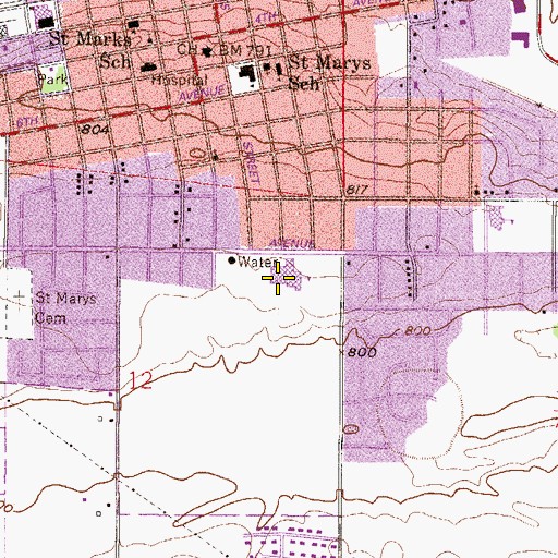 Topographic Map of Shakopee West Junior High School, MN