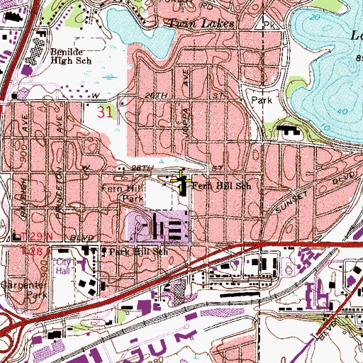 Topographic Map of Torah Academy, MN