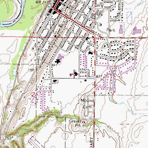 Topographic Map of Ziebarth Alternative Learning Center, MN