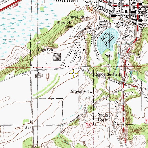Topographic Map of River Valley Education Center, MN