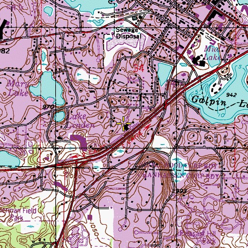Topographic Map of Our Savior Lutheran School, MN