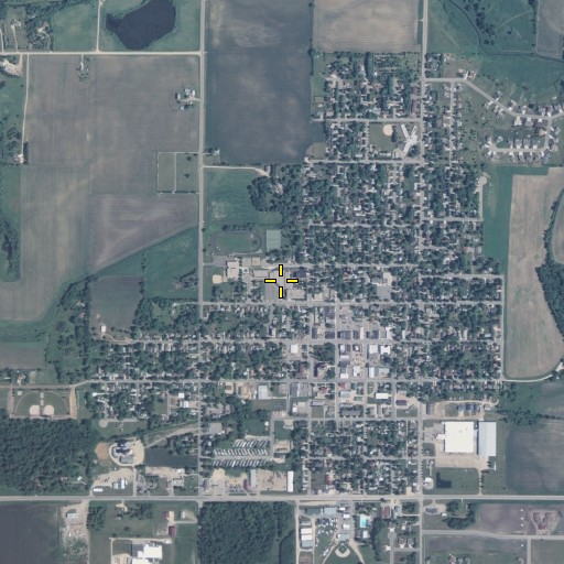 Aerial/Satellite Image of Le Center Elementary - Middle School, MN