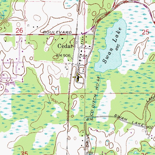 Topographic Map of Lifelong Learning Center, MN