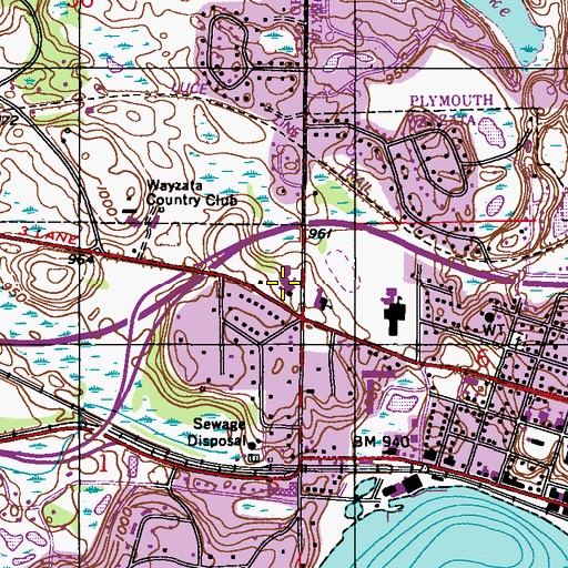 Topographic Map of Redeemer Lutheran School, MN