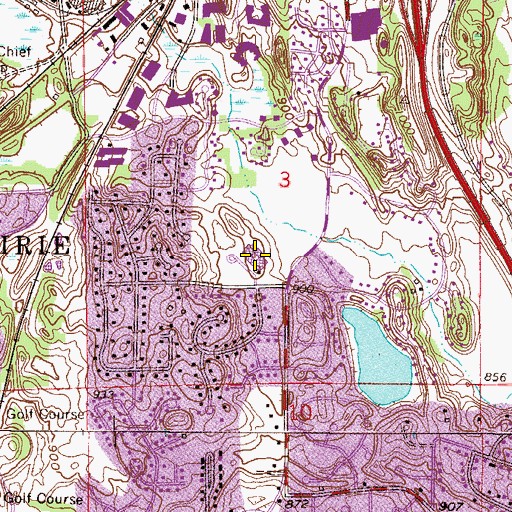 Topographic Map of Forest Hills Elementary School, MN
