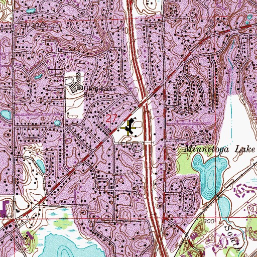 Topographic Map of Immaculate Heart of Mary Catholic School, MN