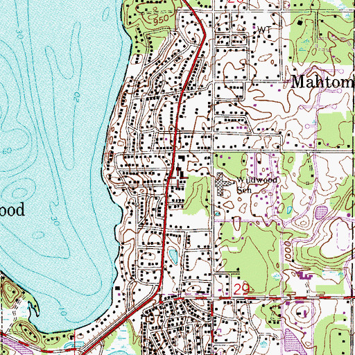 Topographic Map of Saint Jude of the Lake School, MN