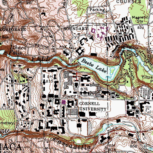 Topographic Map of Newman Laboratory, NY