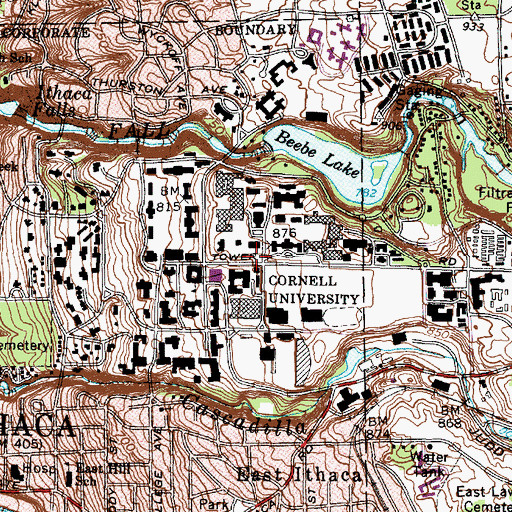 Topographic Map of Rockwell Azalea Garden, NY