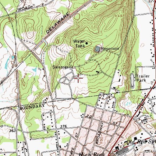 Topographic Map of Case Center, NY