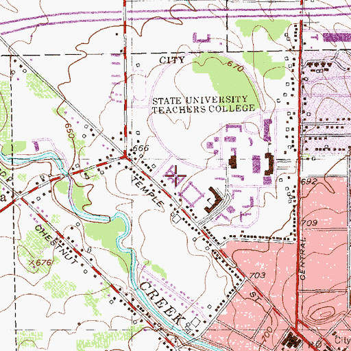 Topographic Map of Andrews Complex, NY