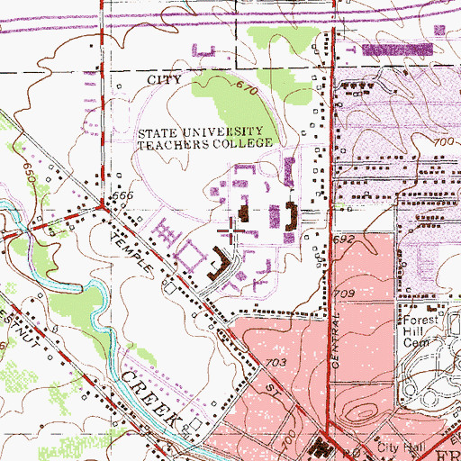 Topographic Map of Williams Center, NY