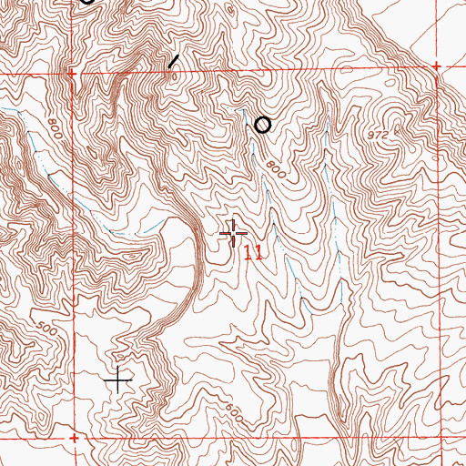 Topographic Map of Indio Hills, CA