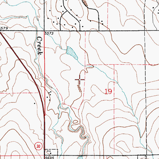Topographic Map of Murphy Creek School, CO