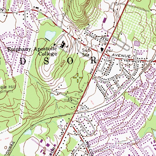 Topographic Map of Windsor Crest, NY