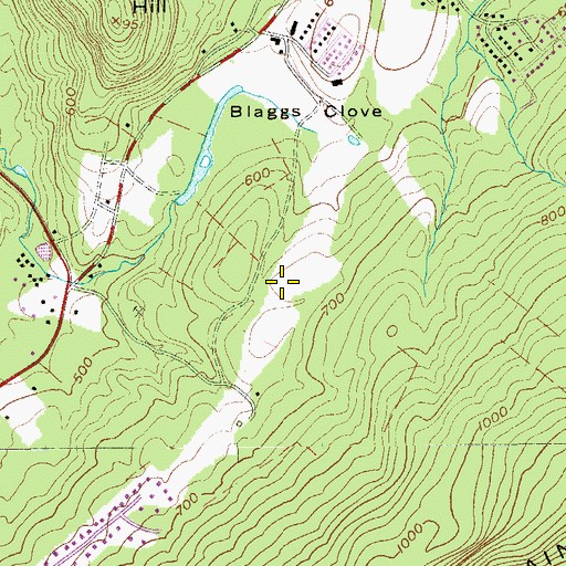 Topographic Map of Lake Anne Golf Course, NY
