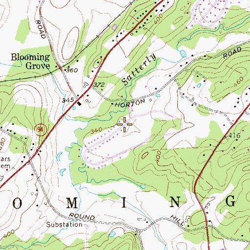 Topographic Map of Tappan Hill, NY