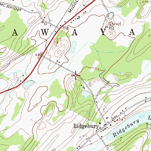 Topographic Map of The Pines Museum, NY